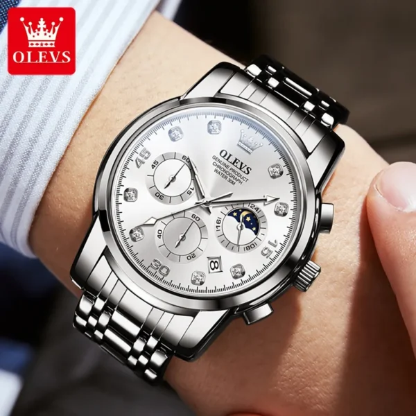 OLEVS 2889 Quartz Chronograph Watch for Men - Image 4