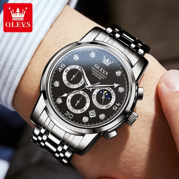 OLEVS 2889 Quartz Chronograph Watch for Men - Image 3