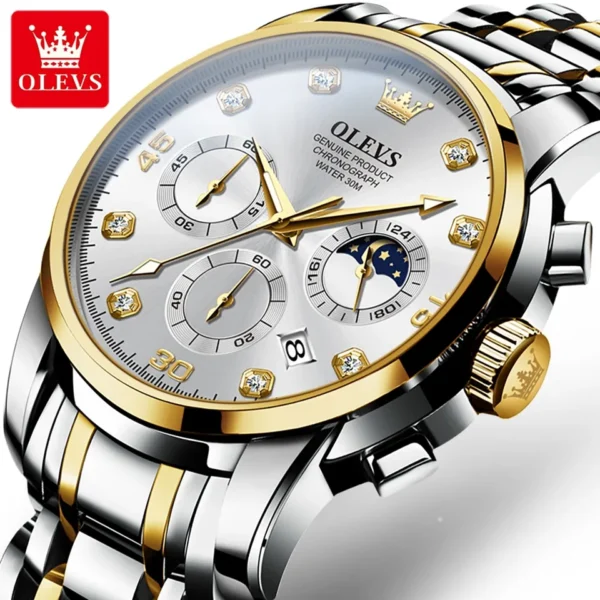 OLEVS 2889 Quartz Chronograph Watch for Men - Image 3