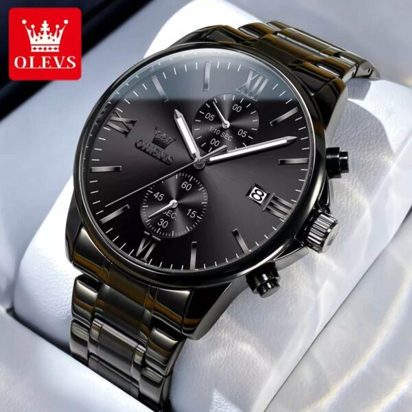 OLEVS 2886 Quartz Stainless Steel Watch For Men’s - Image 2