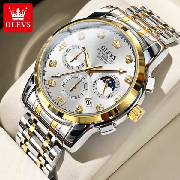 OLEVS 2889 Quartz Chronograph Watch for Men - Image 2