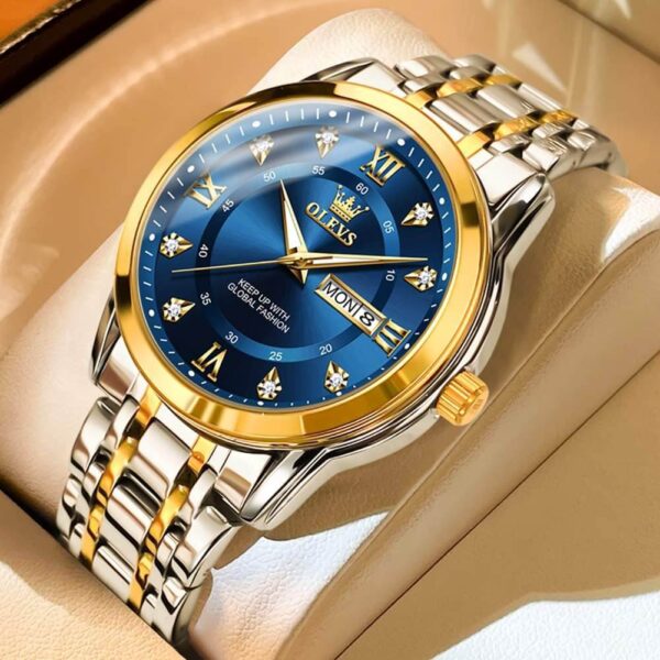 OLEVS 5513 Stainless steel  Luxury Quartz Original Brand Watch for Men - Image 2