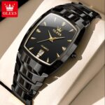 OLEVS 7006 Quartz Watch Tungsten Steel Watch For Men - Image 2