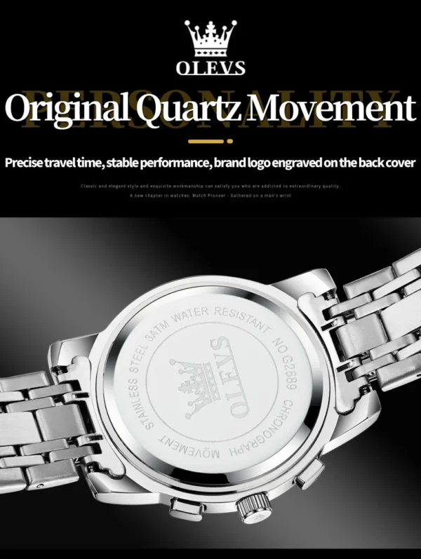 OLEVS 2889 Quartz Chronograph Watch for Men - Image 5