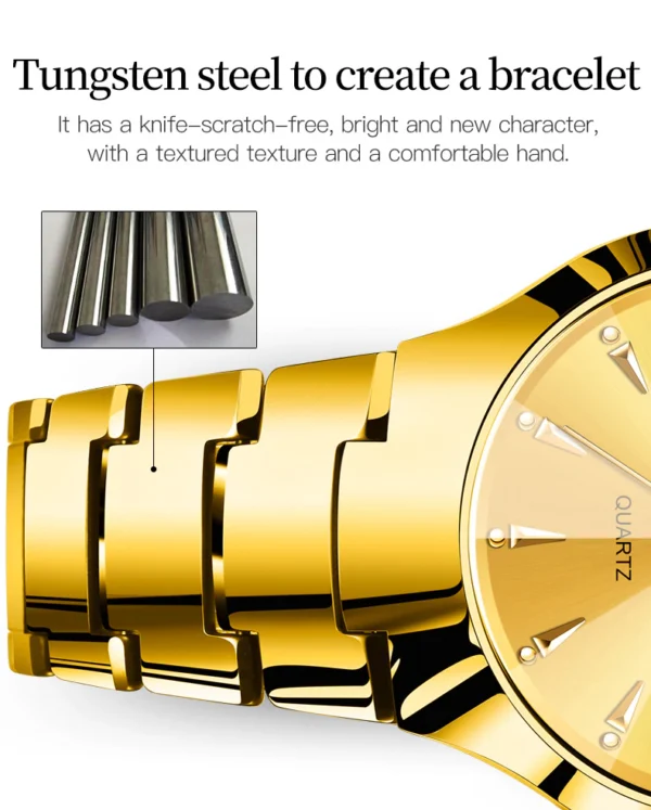 OLEVS 8697 Tungsten Steel Quartz Watch for Men - Image 6
