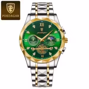 Poedagar 996 Multifunctional Chronograph Quartz Watch For Men