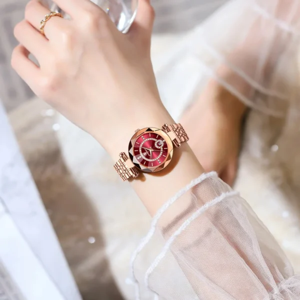 POEDAGAR 726 Luxury Elegant High Quality Ladies Quartz Watch - Image 4