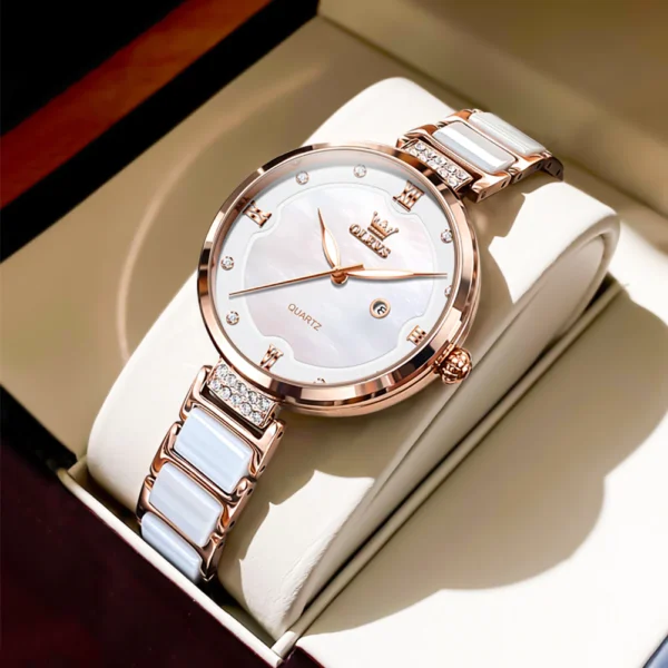 OLEVS 5589 Quartz Watch For Women's - Image 2
