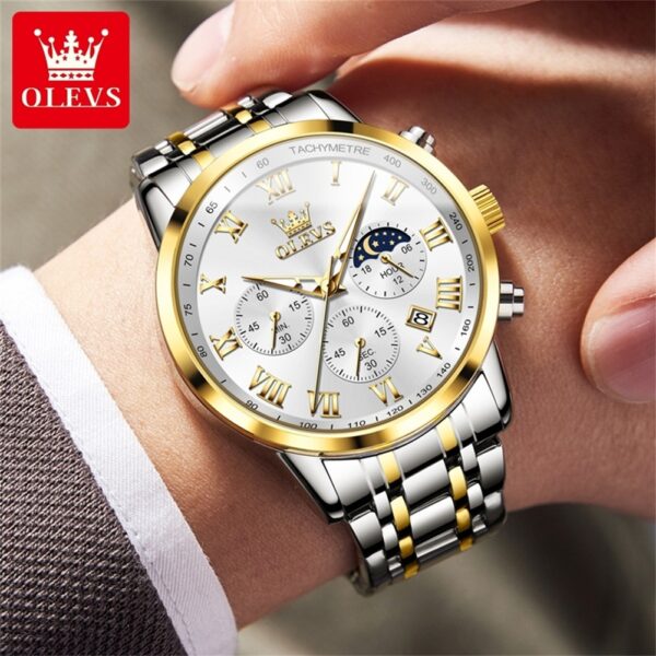 OLEVS 5529 Quartz Multifunction Fashion Watch For Men - Image 3