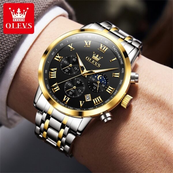 OLEVS 5529 Quartz Multifunction Fashion Watch For Men - Image 2