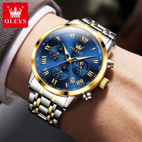 OLEVS 5529 Quartz Multifunction Fashion Watch For Men - Image 2