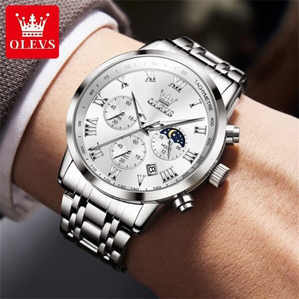 OLEVS 5529 Quartz Multifunction Fashion Watch For Men - Image 2