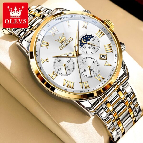 OLEVS 5529 Quartz Multifunction Fashion Watch For Men - Image 4