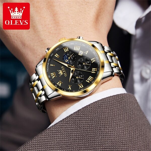 OLEVS 5529 Quartz Multifunction Fashion Watch For Men - Image 4
