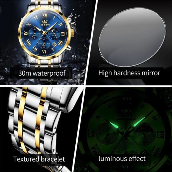 OLEVS 5529 Quartz Multifunction Fashion Watch For Men - Image 5