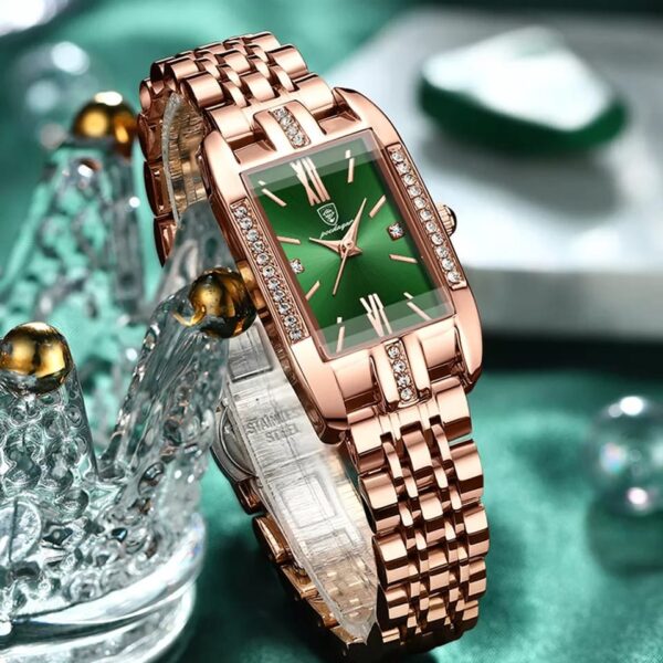 POEDAGAR 365 Quartz Square Watch For Women - Image 3