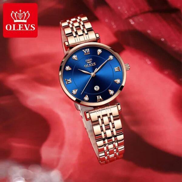 OLEVS 5866 Quartz Stainless Steel Watch For Women’s - Image 5