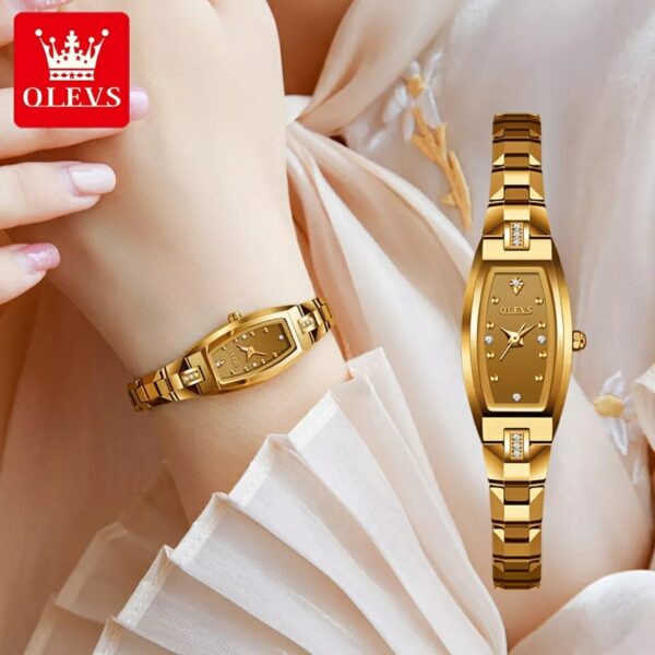 OLEVS 5501 Quartz bracelets stainless steel Watch For Women - Image 4