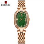New REWARD Women Wristwatch Fashion Luxury Quartz Wrist Watches Stainless Steel Strap Gift for Girl Wife Mother Friends