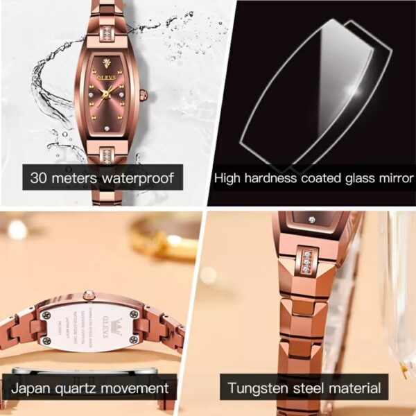 OLEVS 5501 Quartz bracelets stainless steel Watch For Women - Image 4