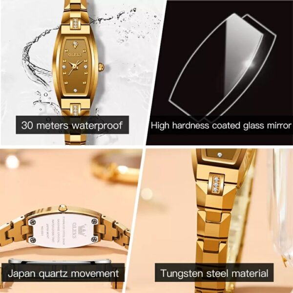 OLEVS 5501 Quartz bracelets stainless steel Watch For Women - Image 3