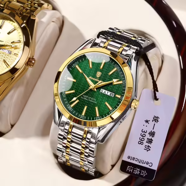 POEDAGAR 962 Chronograph Quartz Luminous Calendar Men's Watch - Image 2