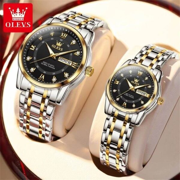 OLEVS 5513 Couple Watch Pair for Men And Women - Image 2