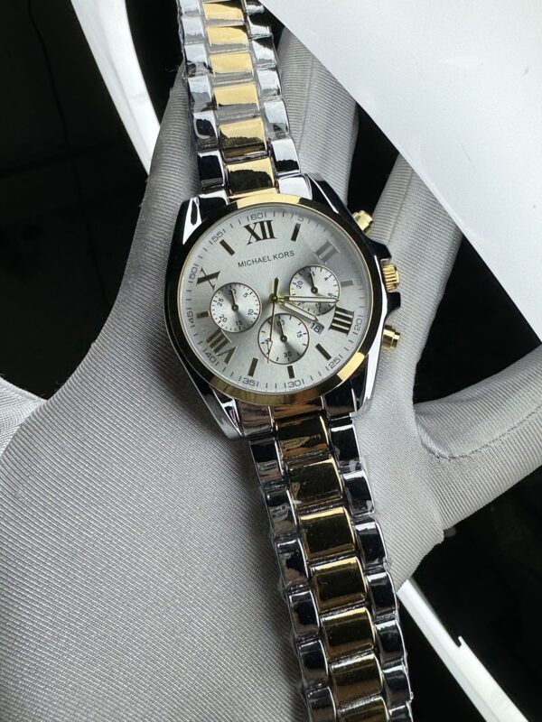 MK Golden Silver white  Dial Watch for Women