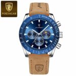 POEDAGAR 609 Chronograph Quartz Luminous Calendar Men's Watch