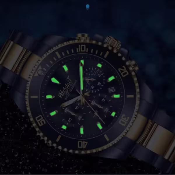 WISHDOIT Stainless Steel Chronograph Watch for Men - Image 4