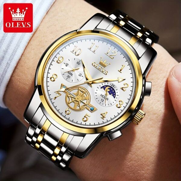 OLEVS 2903 Luxury Fashion New Model Quartz Watch For Men - Image 3