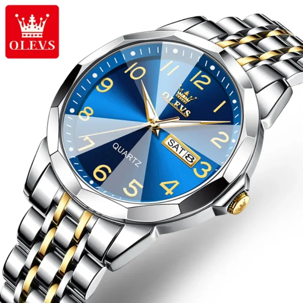 OLEVS 9970 stainless steel quartz watch for man - Image 2