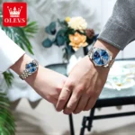 OLEVS 9931 Couple Quartz Men and Women Wristwatch - Image 4