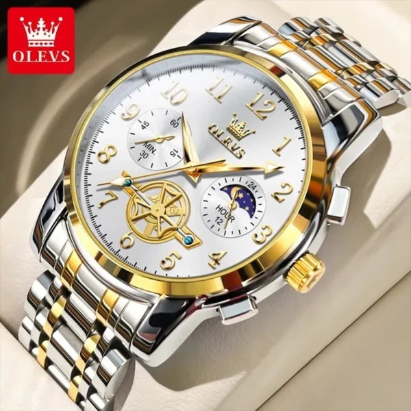 OLEVS 2903 Luxury Fashion New Model Quartz Watch For Men - Image 2