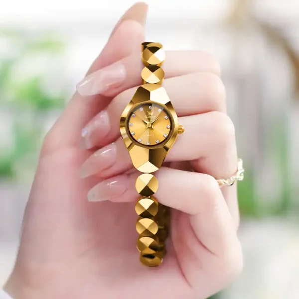 OLEVS 7007 Tungsten Steel Quartz Watch for Women Luxury Fashion - Image 2