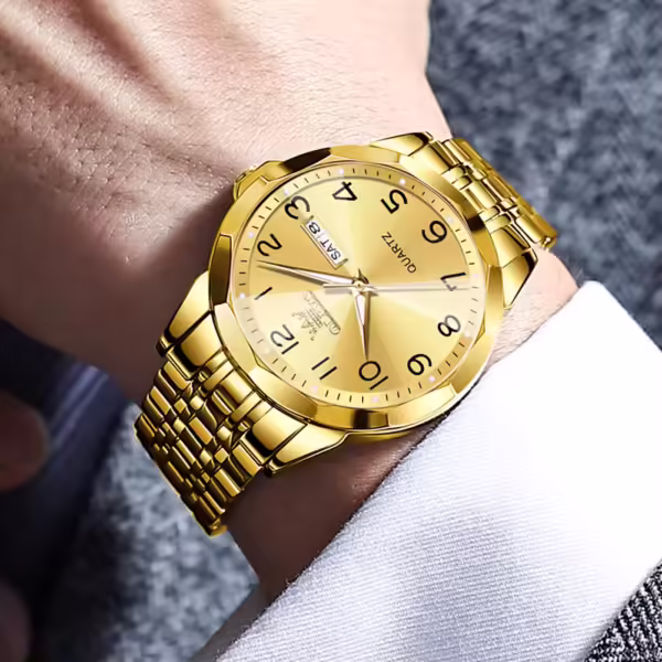 OLEVS 9970 stainless steel quartz watch for man - Image 3