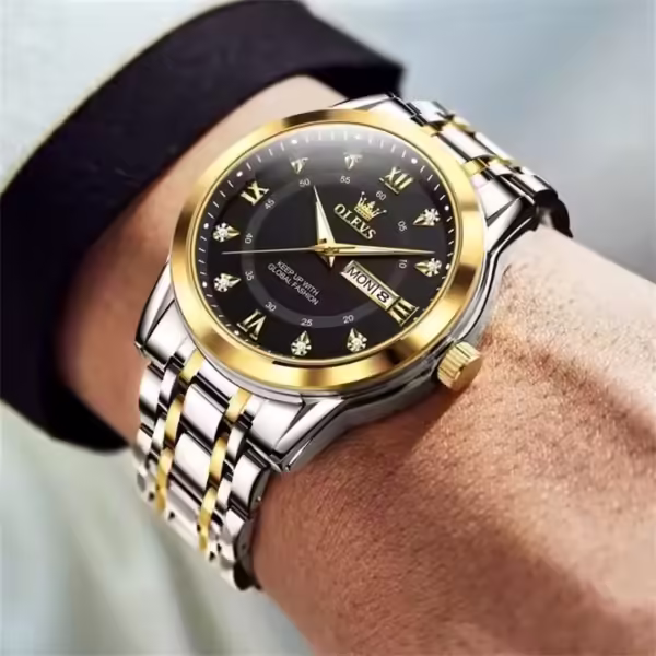 OLEVS 5513 Stainless steel  Luxury Quartz Original Brand Watch for Men - Image 3