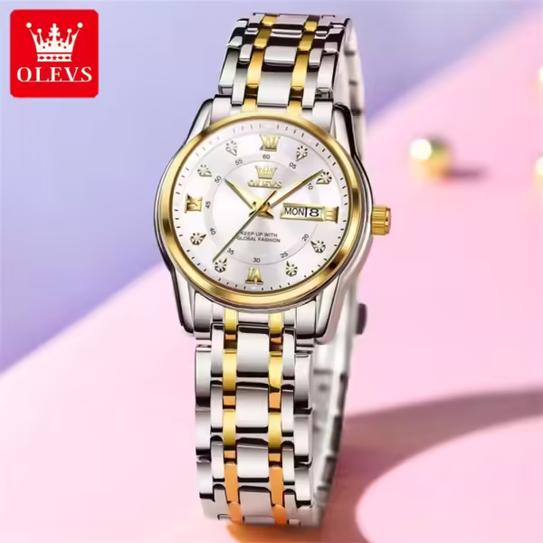 OLEVS 5513 Quartz Stainless steel Watch for Women - Image 5