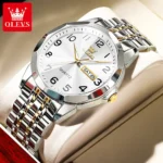 OLEVS 9970 stainless steel quartz watch for man - Image 2