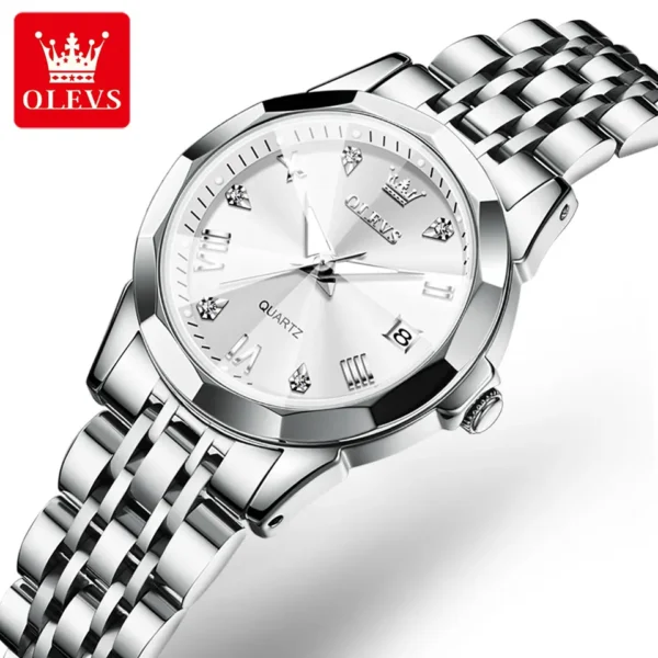 OLEVS 9931 Quartz Stainless Steel Ladies Watch For Ladies - Image 3