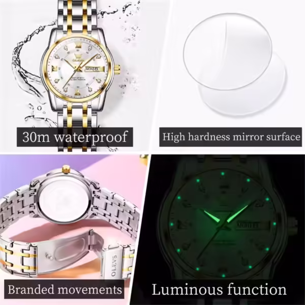OLEVS 5513 Quartz Stainless steel Watch for Women - Image 4