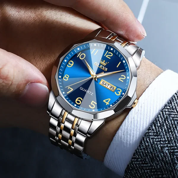 OLEVS 9970 stainless steel quartz watch for man - Image 6