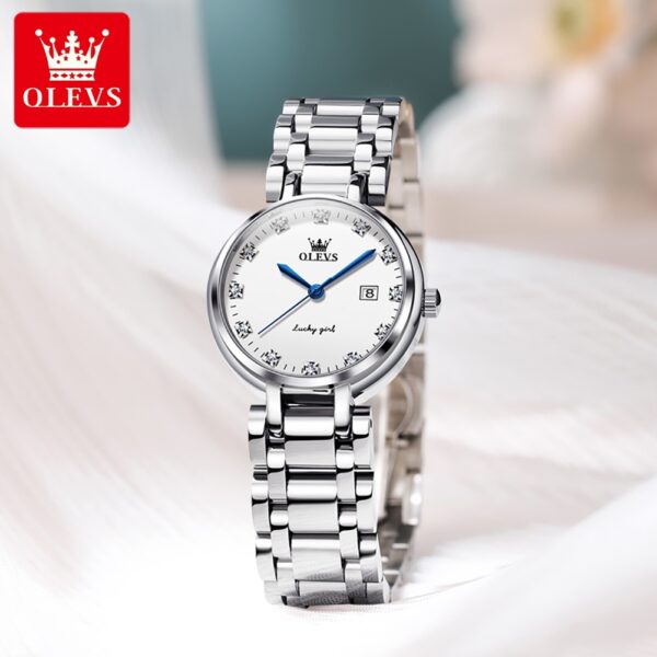 OLEVS 5575 Quartz Luxury Watch For Women - Image 3