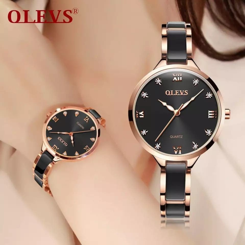 Olevs 5872 Stainless Steel Analoge Wrist Watch For Women - Image 2