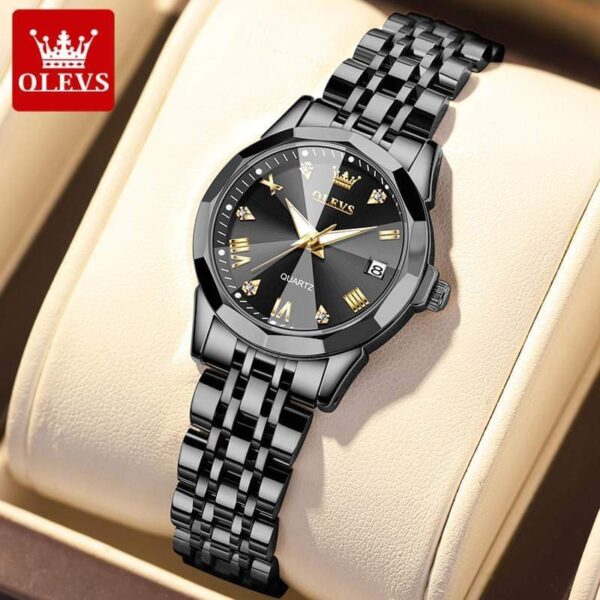OLEVS 9931 Quartz Stainless Steel Ladies Watch For Ladies - Image 2