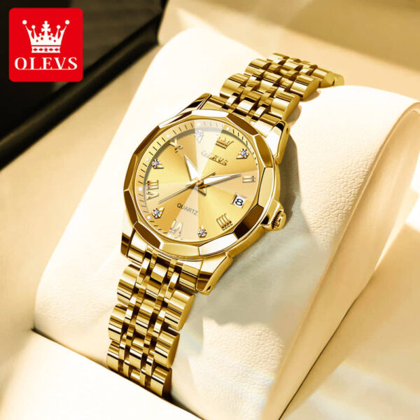 OLEVS 9931 Quartz Stainless Steel Ladies Watch For Ladies - Image 2