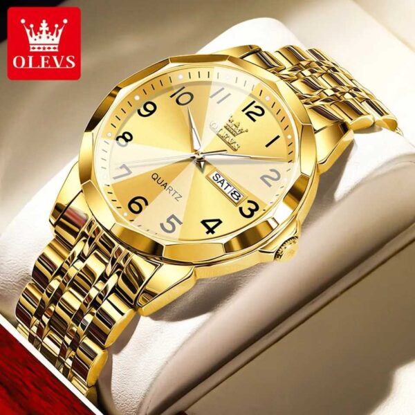 OLEVS 9970 stainless steel quartz watch for man - Image 2