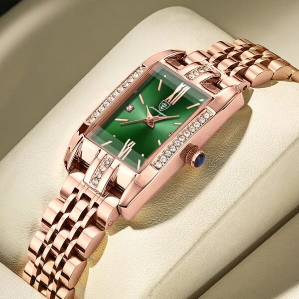 POEDAGAR 365 Quartz Square Watch For Women - Image 2