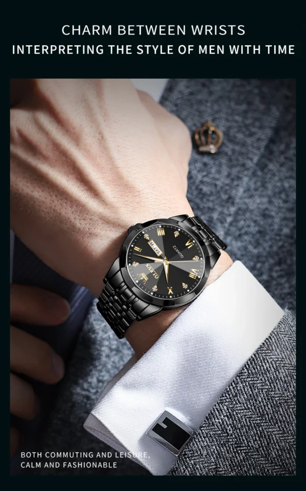 OLEVS 9931 Quartz Watch For Men - Image 3