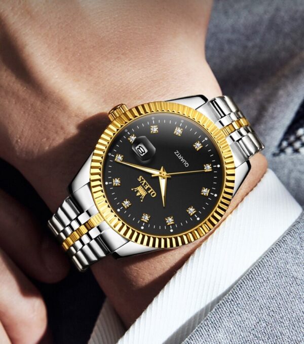 OLEVS 5526  Quartz Stainless Steel Watch For Men’s - Image 4